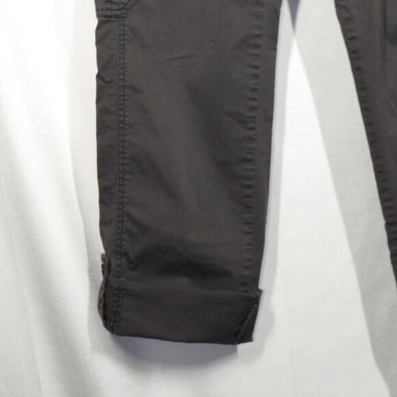Maurices Gray Convertible Leg Cotton Blend Cargo Pants Size 5-6 - Picture 8 of 9